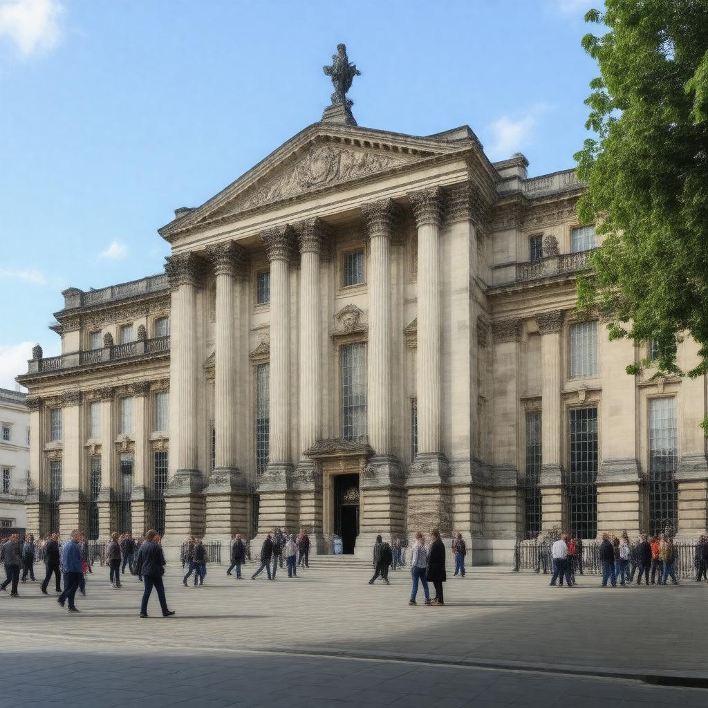 AI-created image of Birmingham Museum and Art Gallery