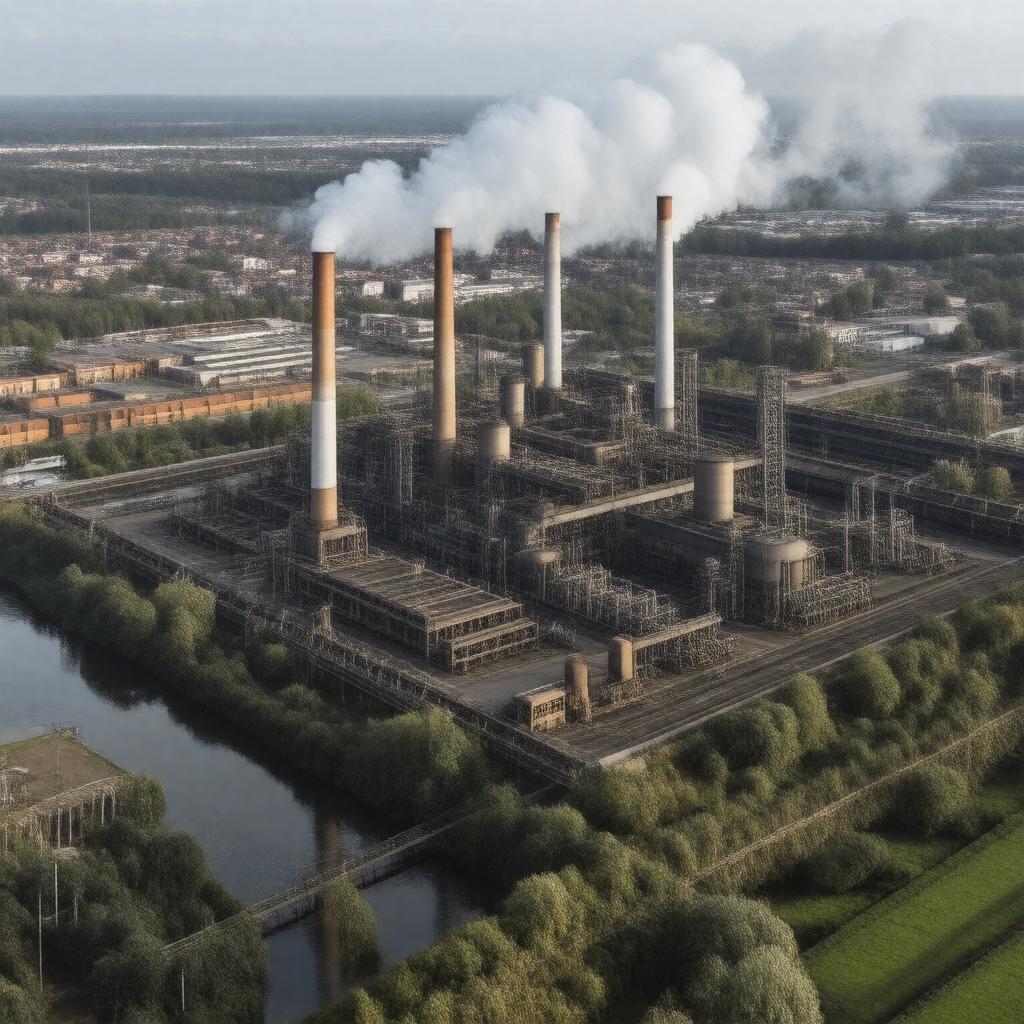 Click to view larger image AI-created image of Birmingham Steelworks
