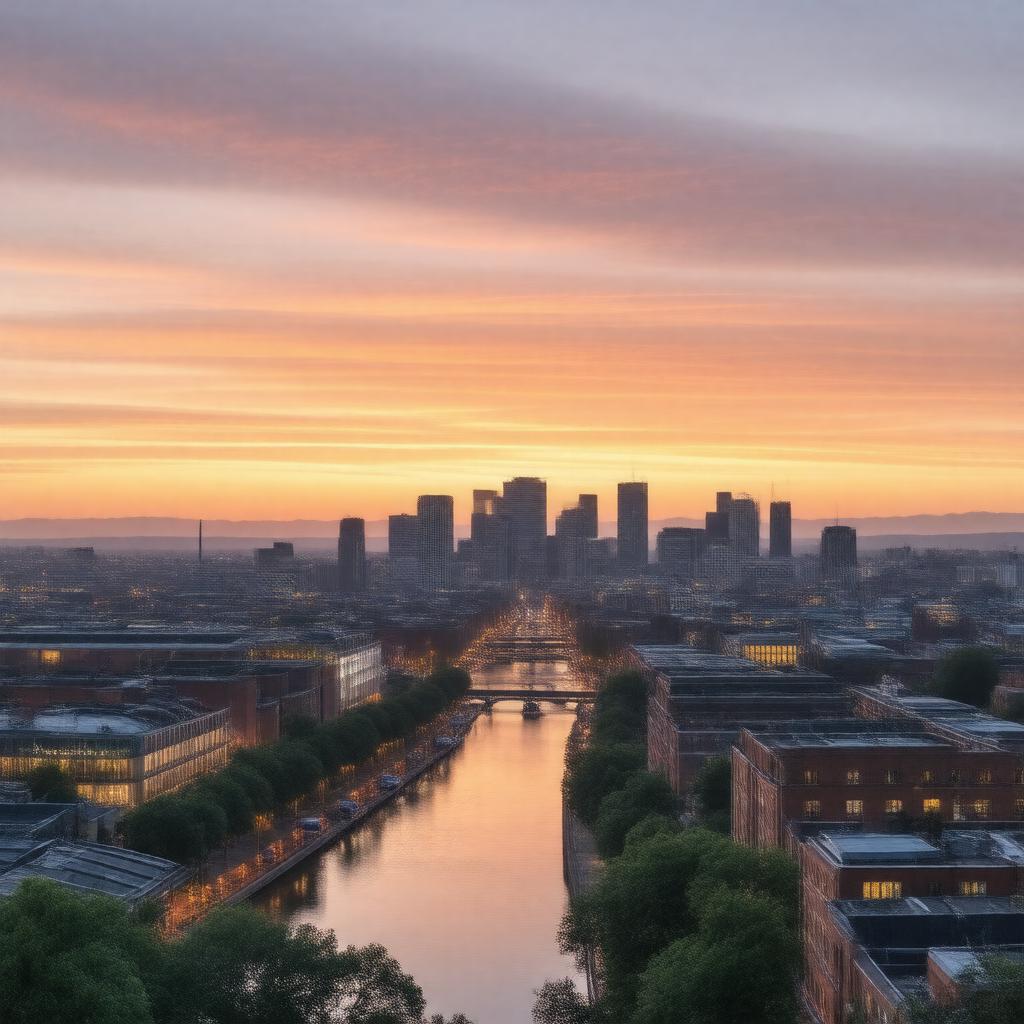 AI-created image of Birmingham, United Kingdom