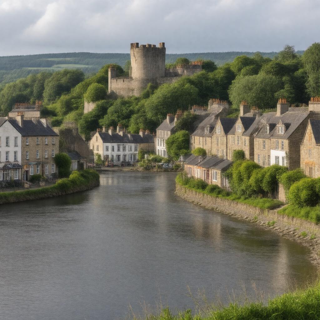 AI-created image of Birr, County Offaly, Ireland