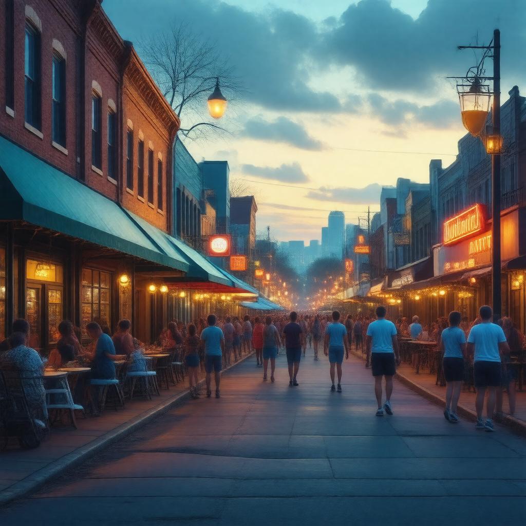 AI-created image of Bishop Arts District