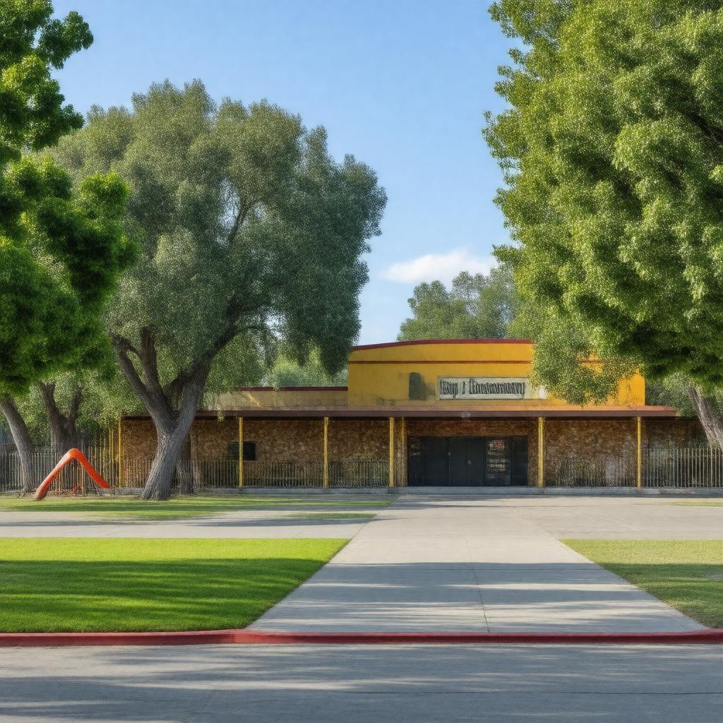 AI-created image of Bishop Elementary School