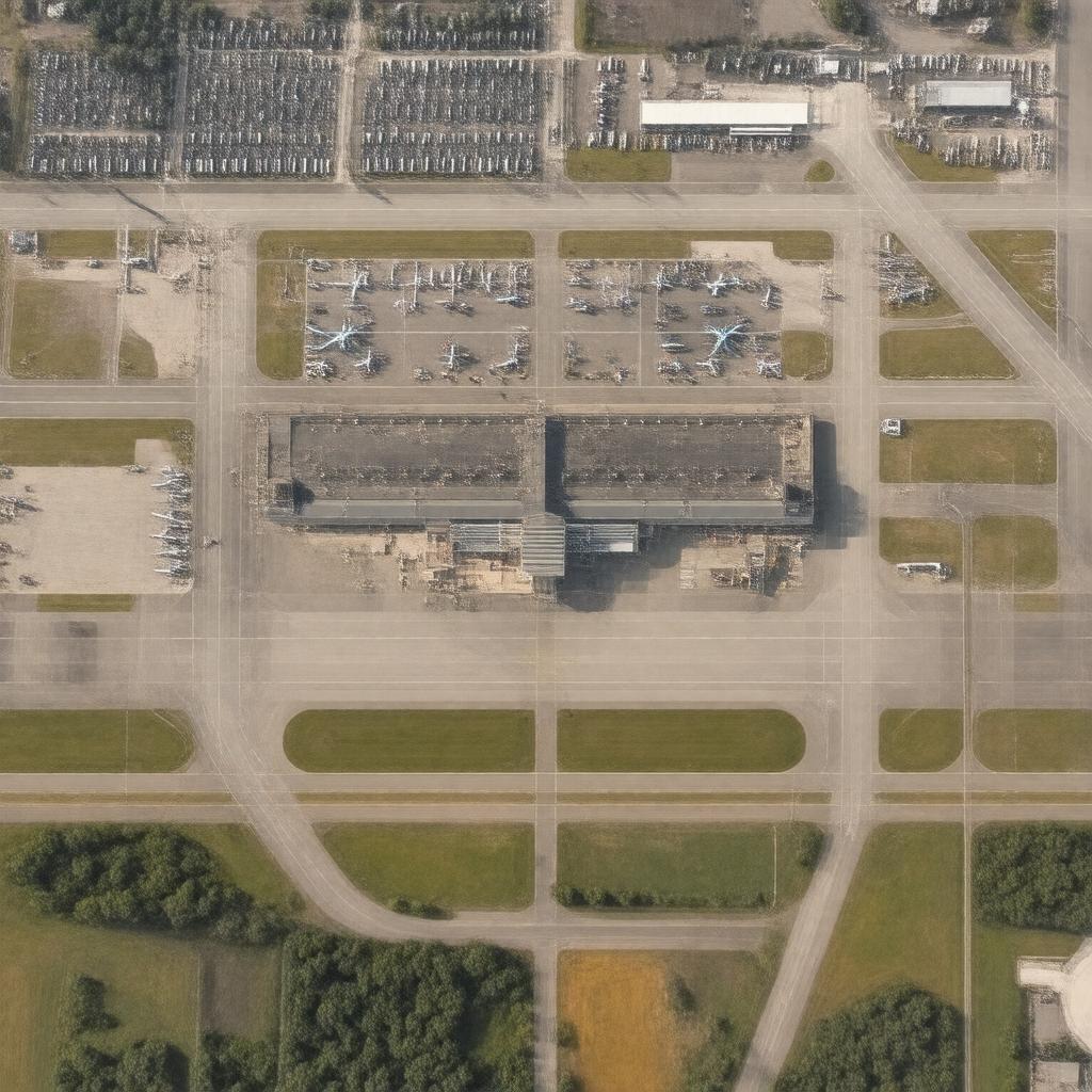 AI-created image of Bismarck Municipal Airport