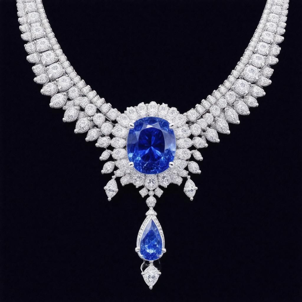AI-created image of Bismarck Sapphire Necklace