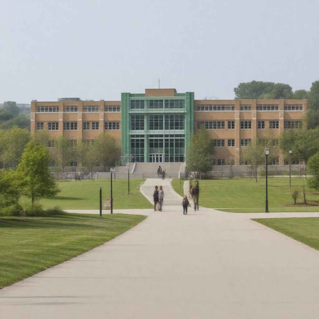 AI-created image of Bismarck State College