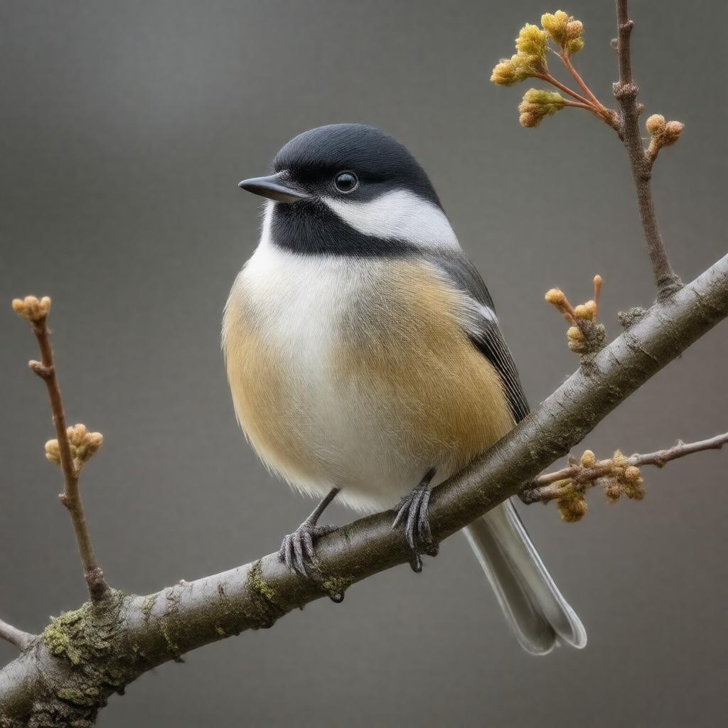 AI-created image of Black-capped Chickadee