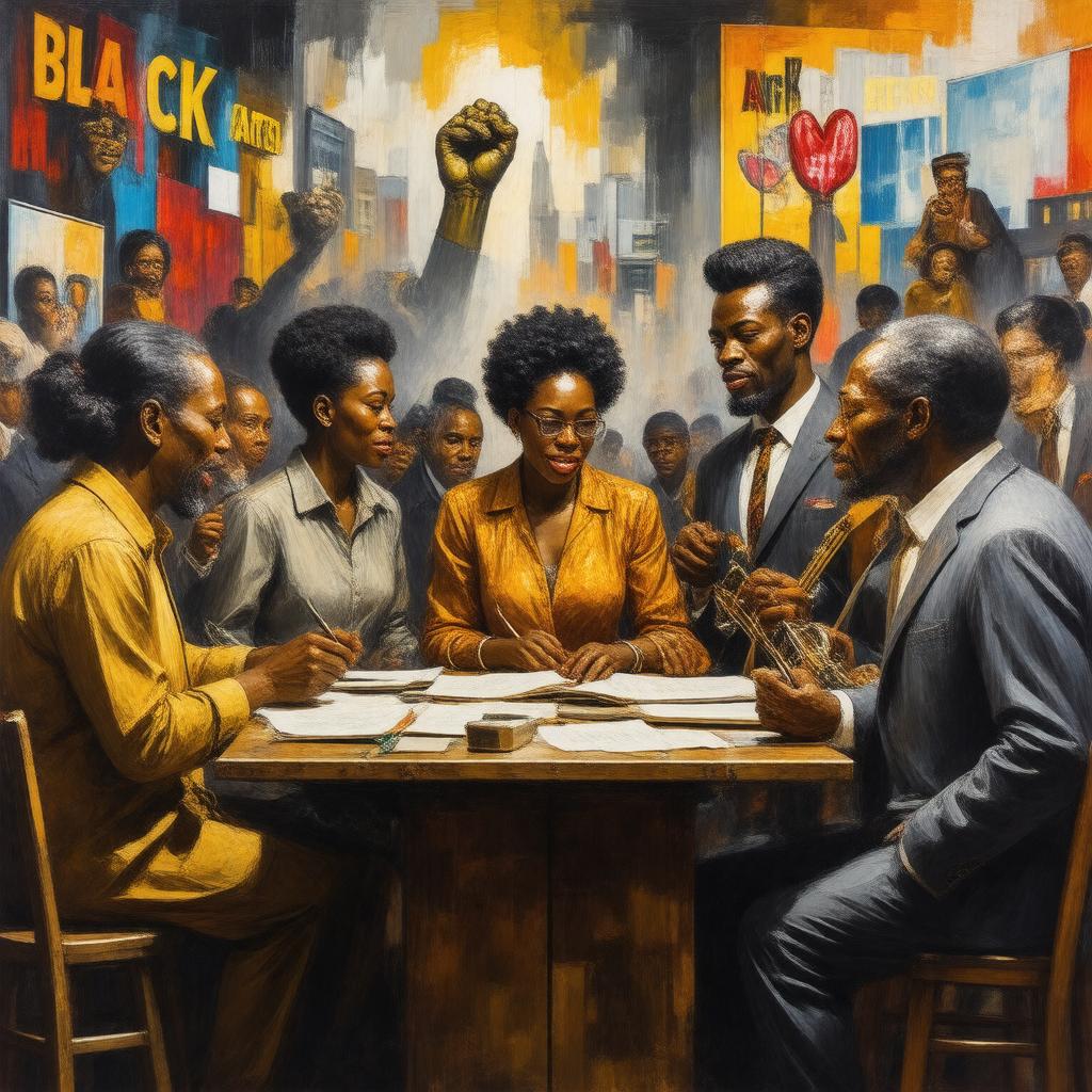 AI-created image of Black Arts Movement
