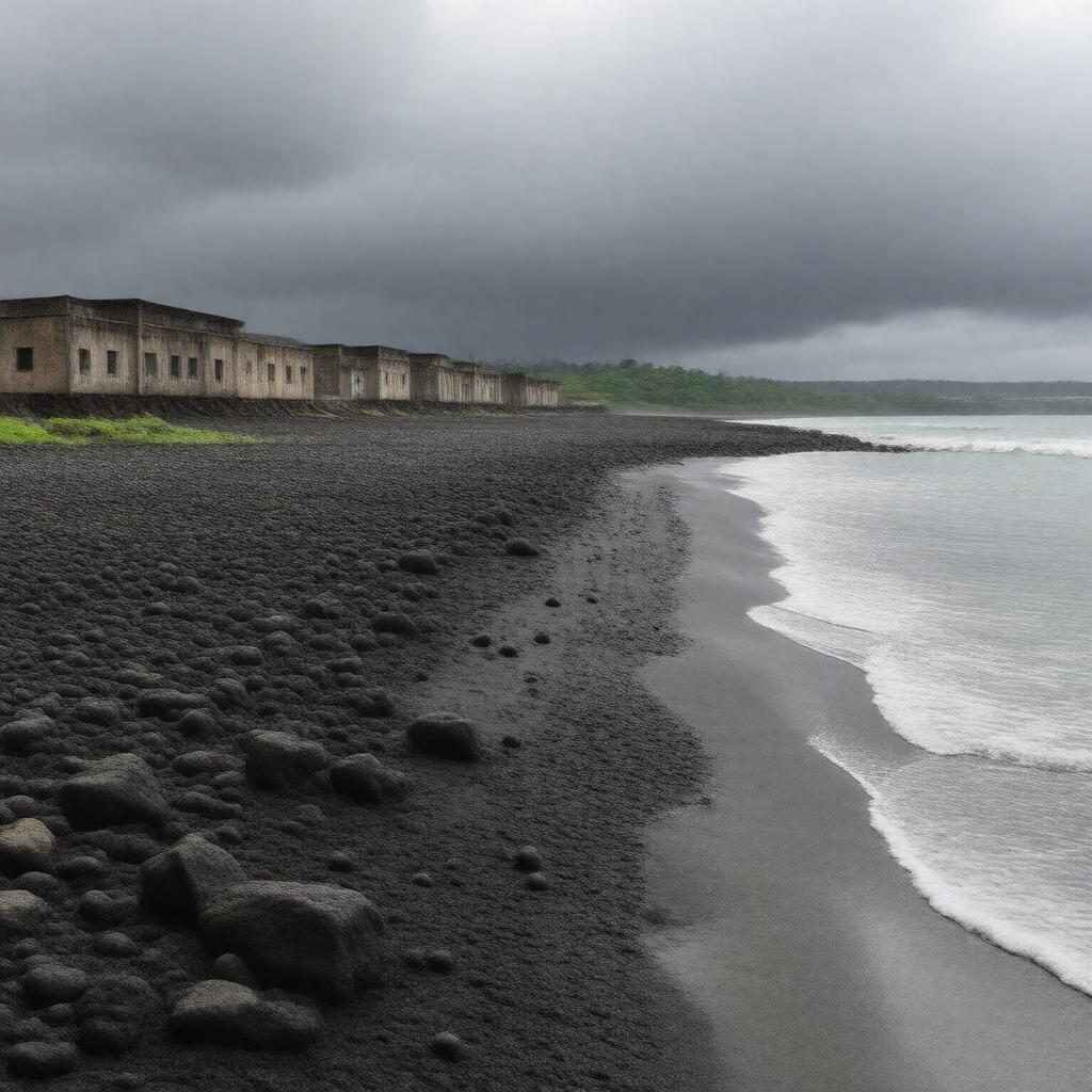 AI-created image of Black Beach