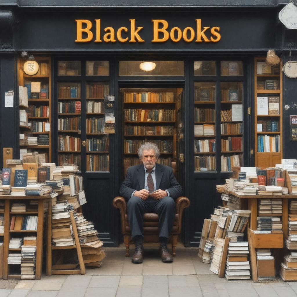 AI-created image of Black Books