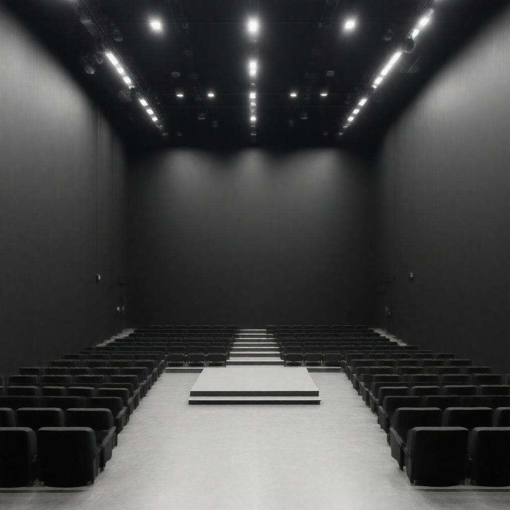 AI-created image of Black Box Theatre