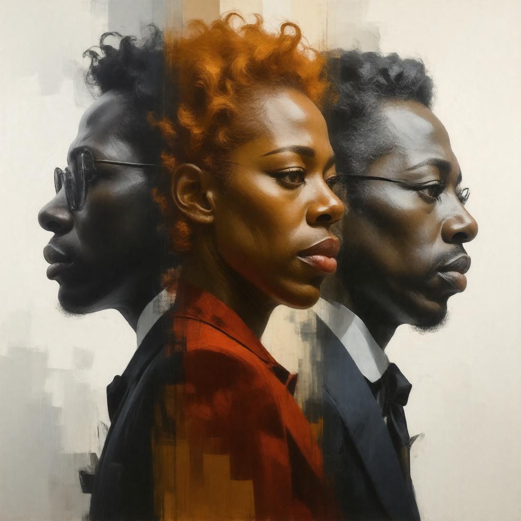 AI-created image of Black, Brown, and Beige