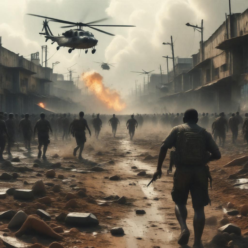 AI-created image of Black Hawk Down