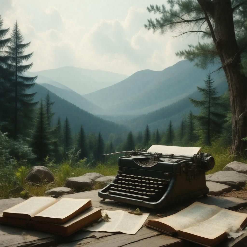 AI-created image of Black Mountain poets