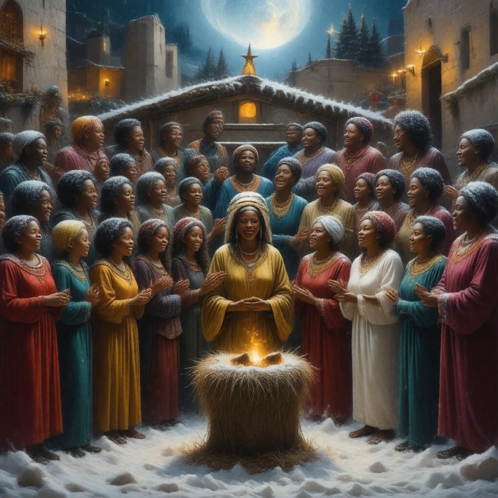 AI-created image of Black Nativity