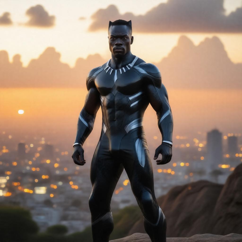 AI-created image of Black Panther (Marvel Comics)