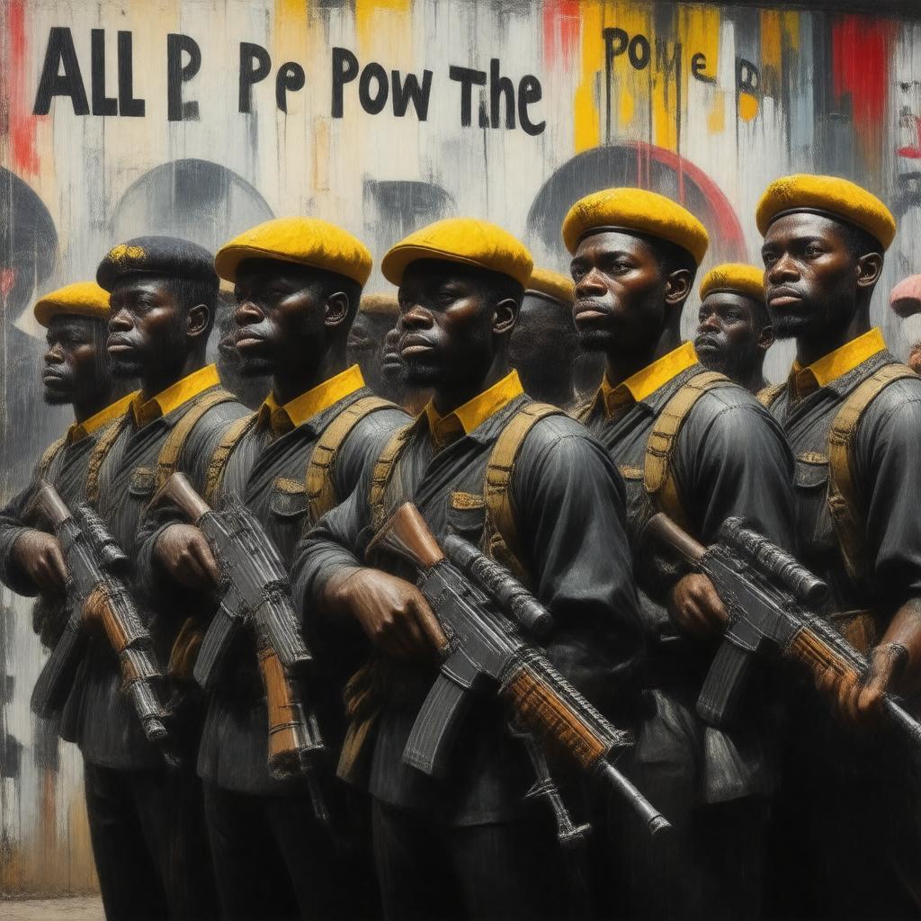 AI-created image of Black Panther Party