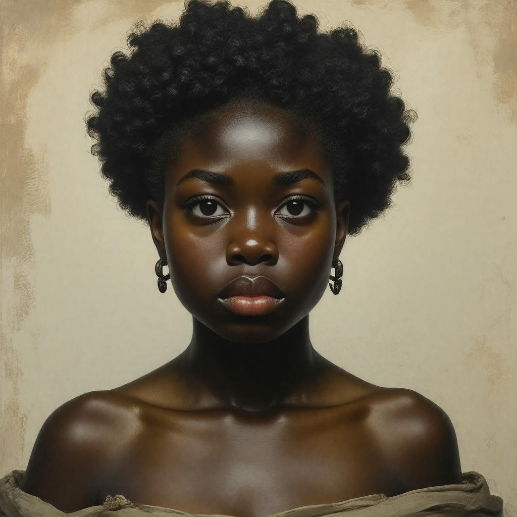 AI-created image of Black Venus