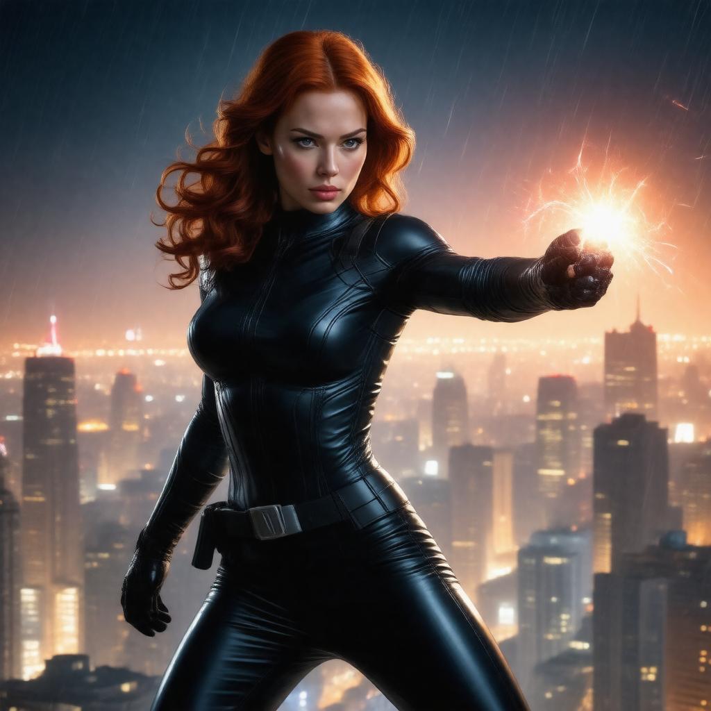 AI-created image of Black Widow
