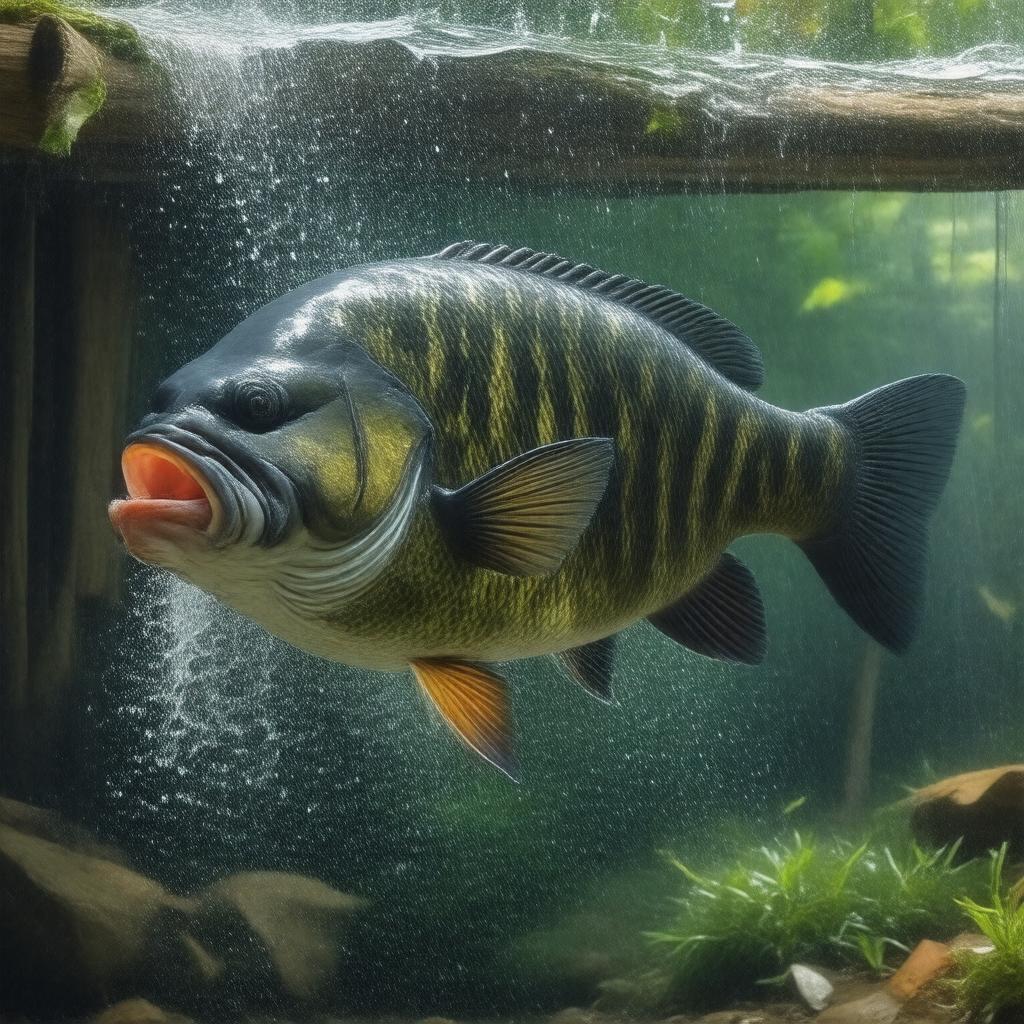 AI-created image of Black bass