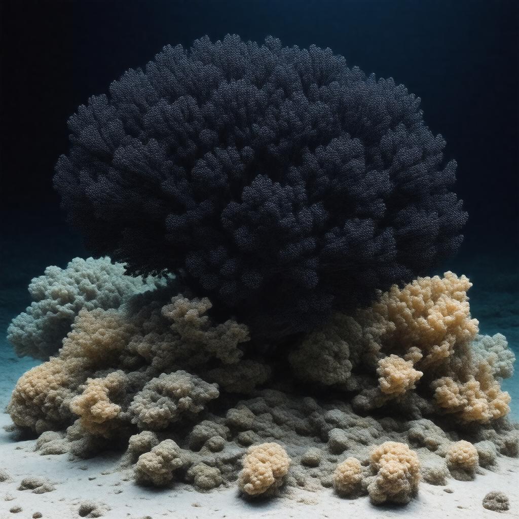 AI-created image of Black coral