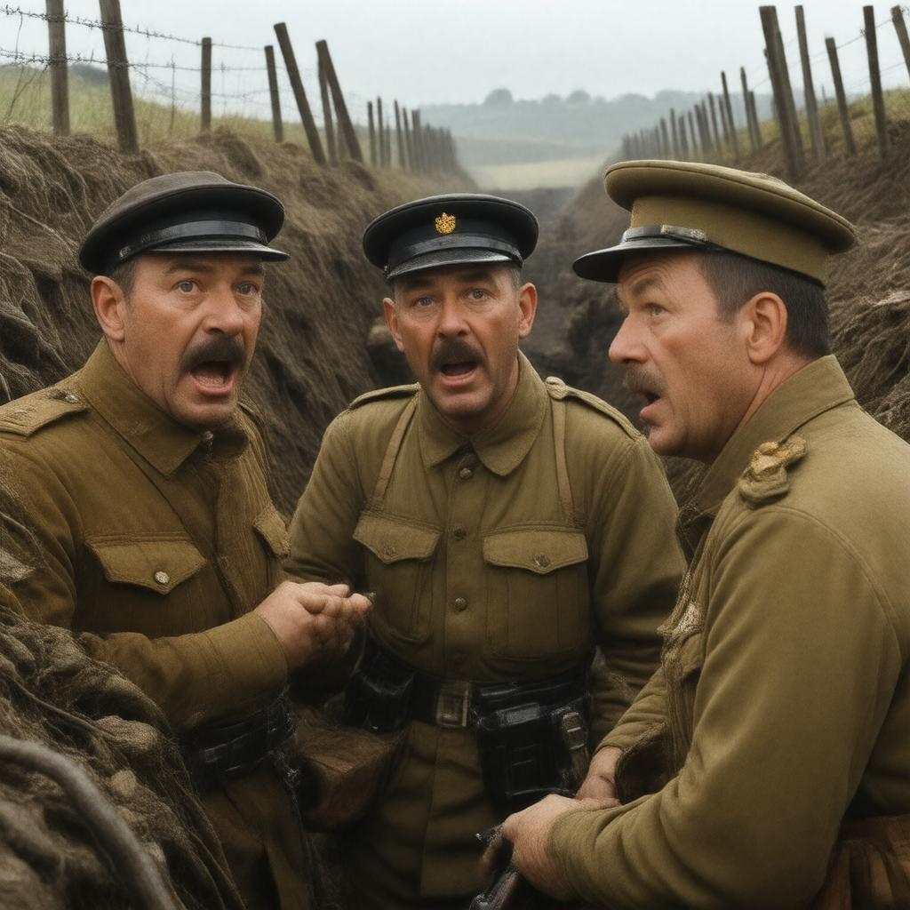 AI-created image of Blackadder Goes Forth