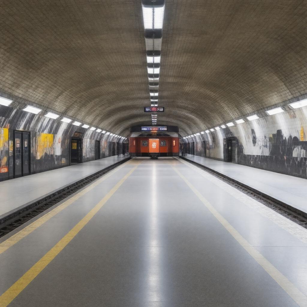 AI-created image of Blackfriars Underground station
