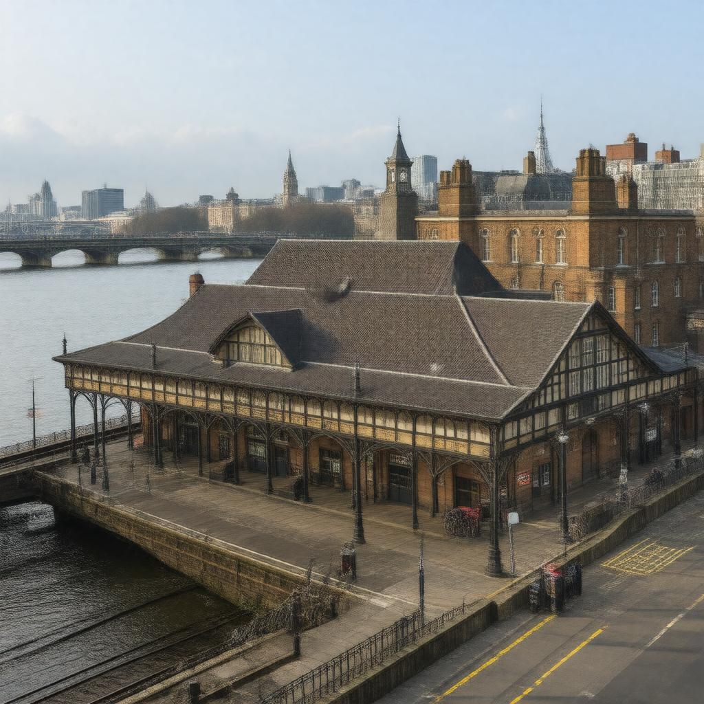 AI-created image of Blackfriars station