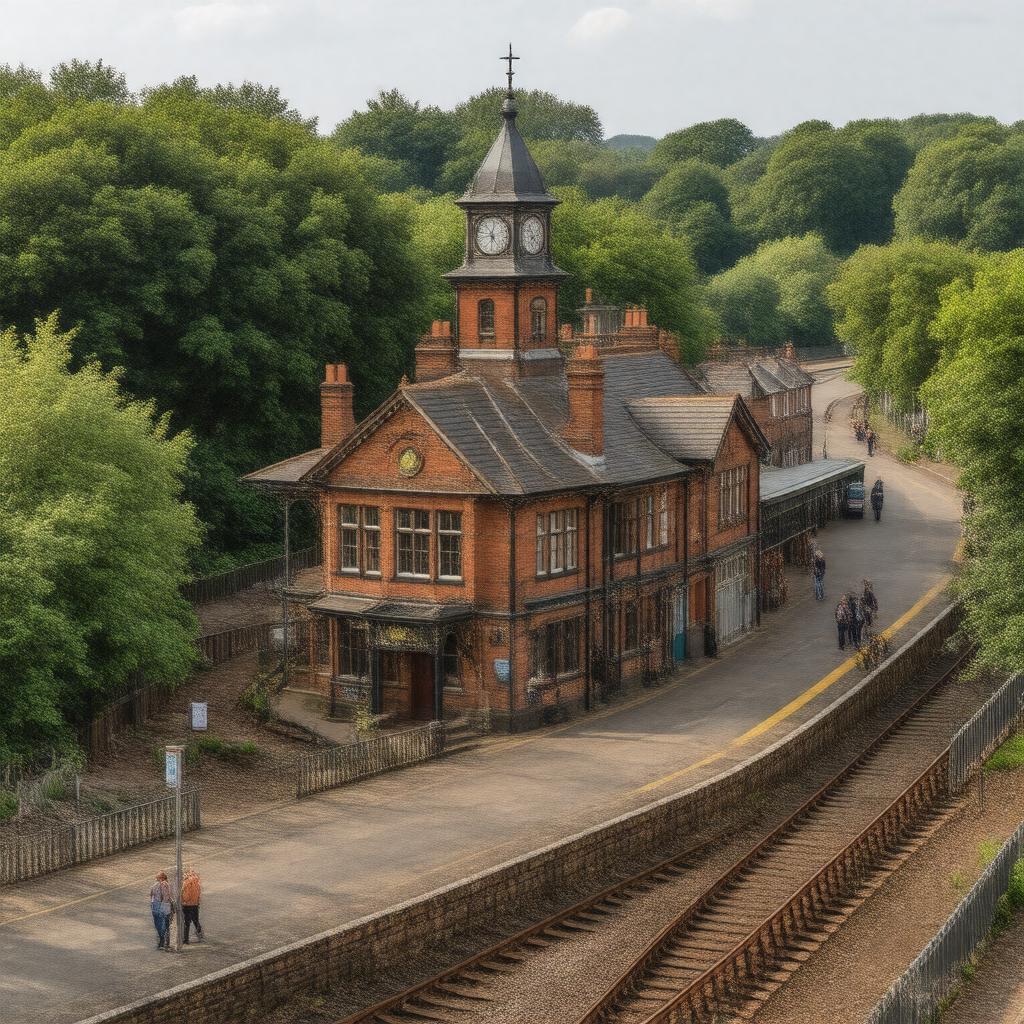 AI-created image of Blackheath railway station