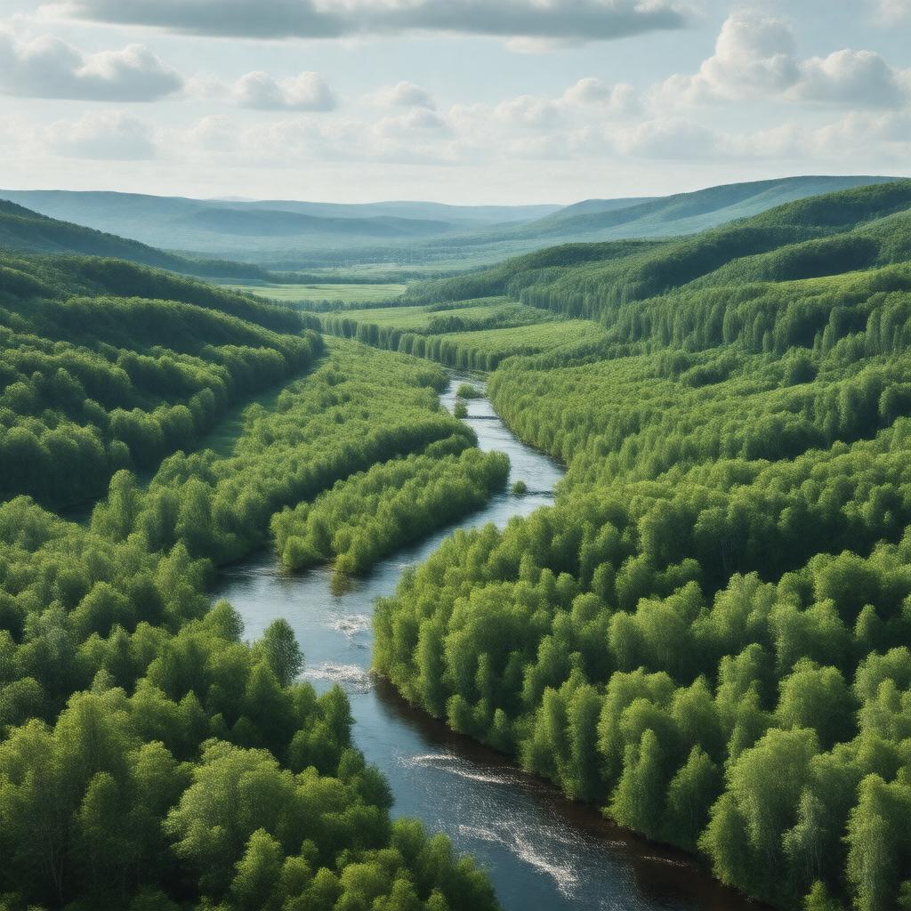 AI-created image of Blackstone River Watershed