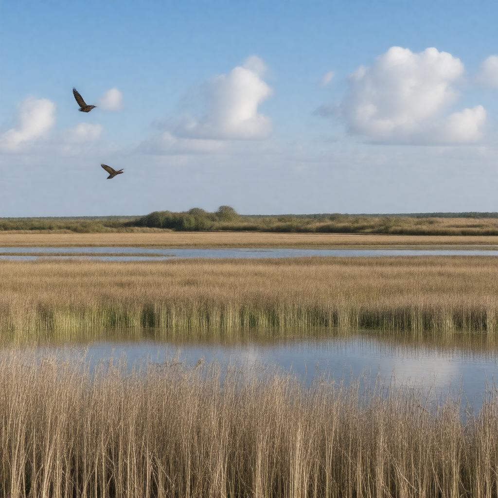 Click to view larger image AI-created image of Blacktoft Sands