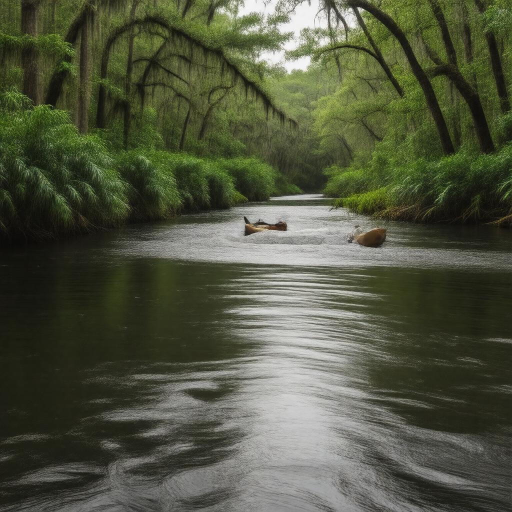 AI-created image of Blackwater River