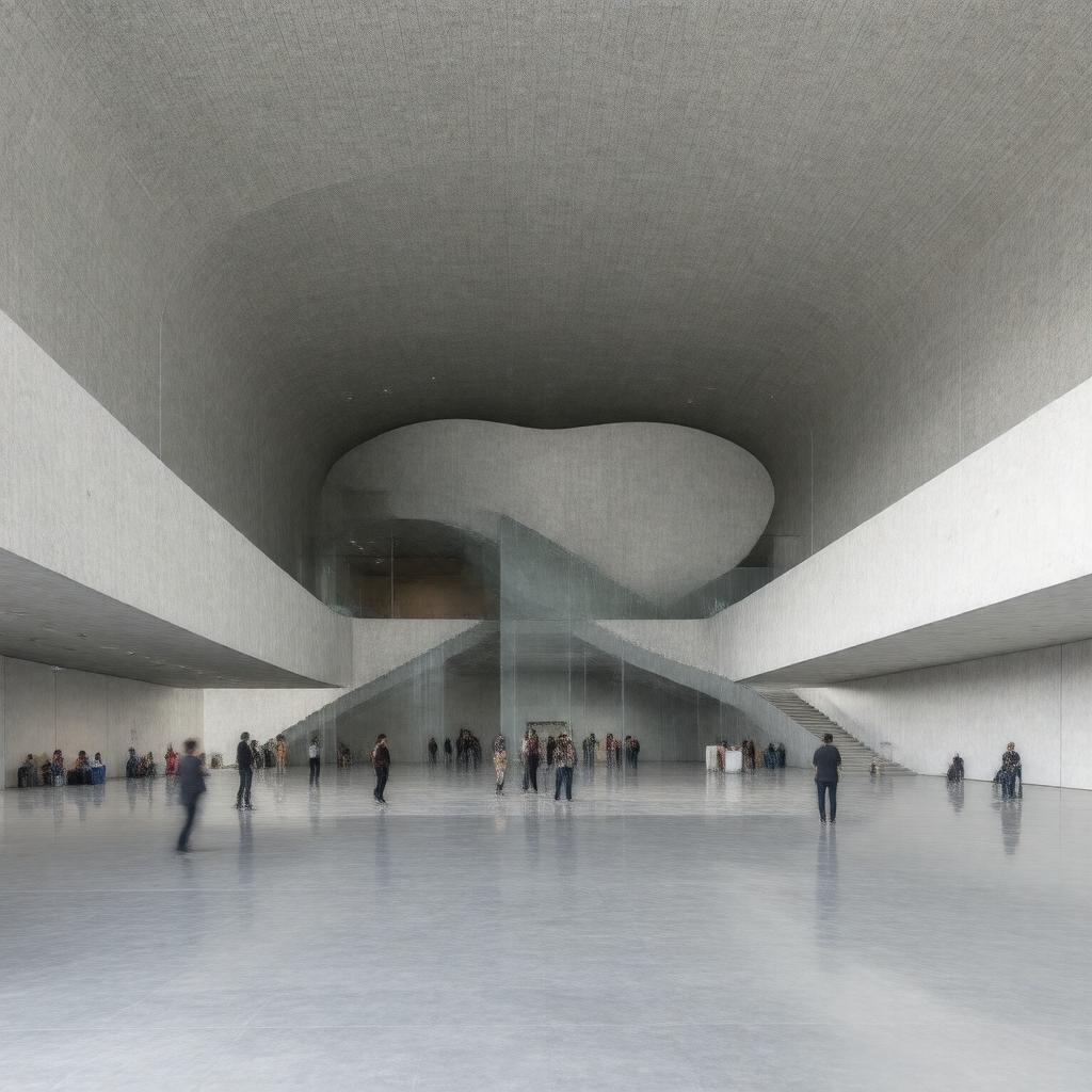 AI-created image of Blaffer Art Museum