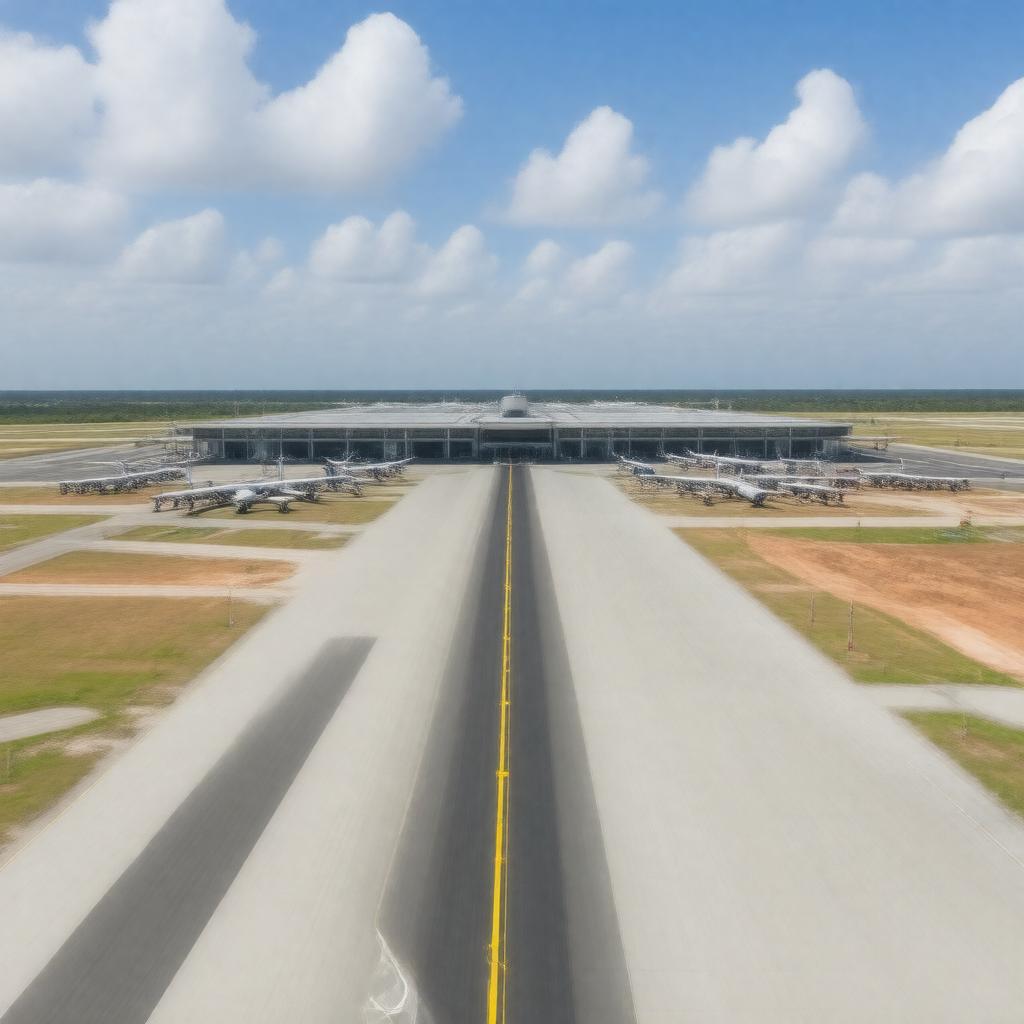 Click to view larger image AI-created image of Blaise Diagne International Airport