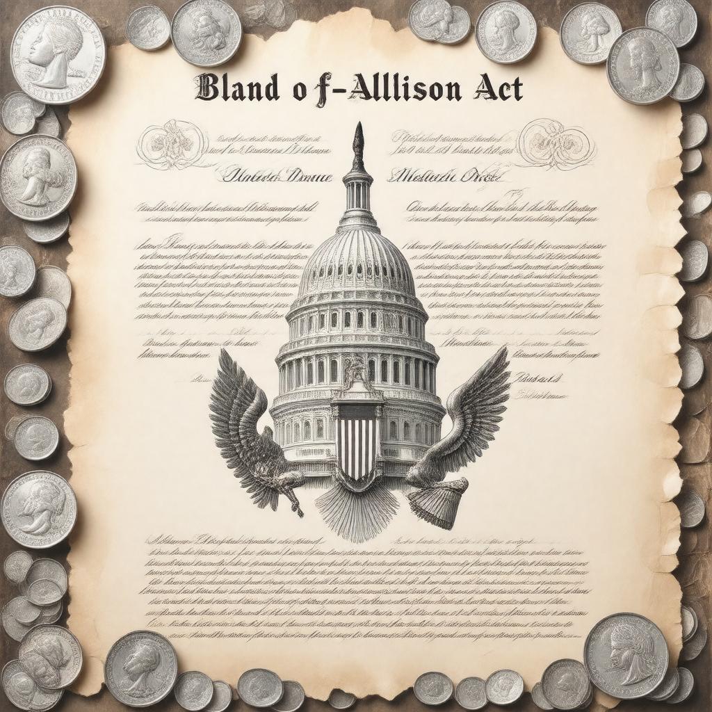 Click to view larger image AI-created image of Bland-Allison Act