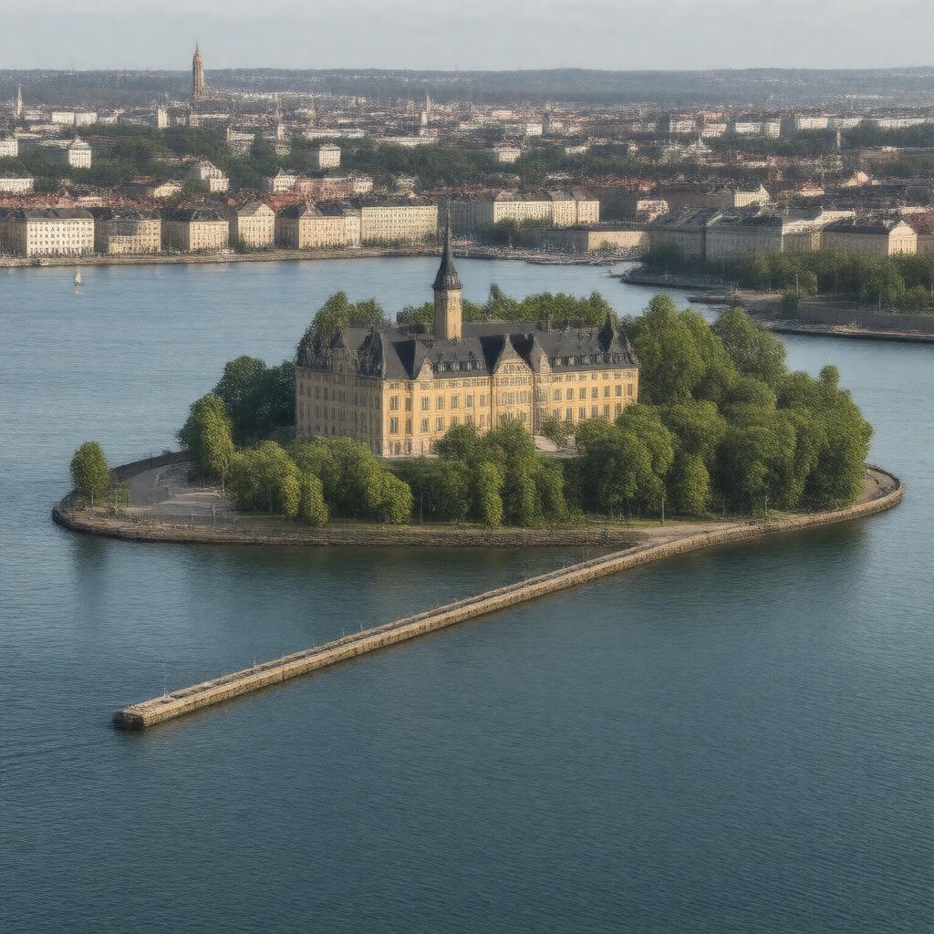 AI-created image of Blasieholmen