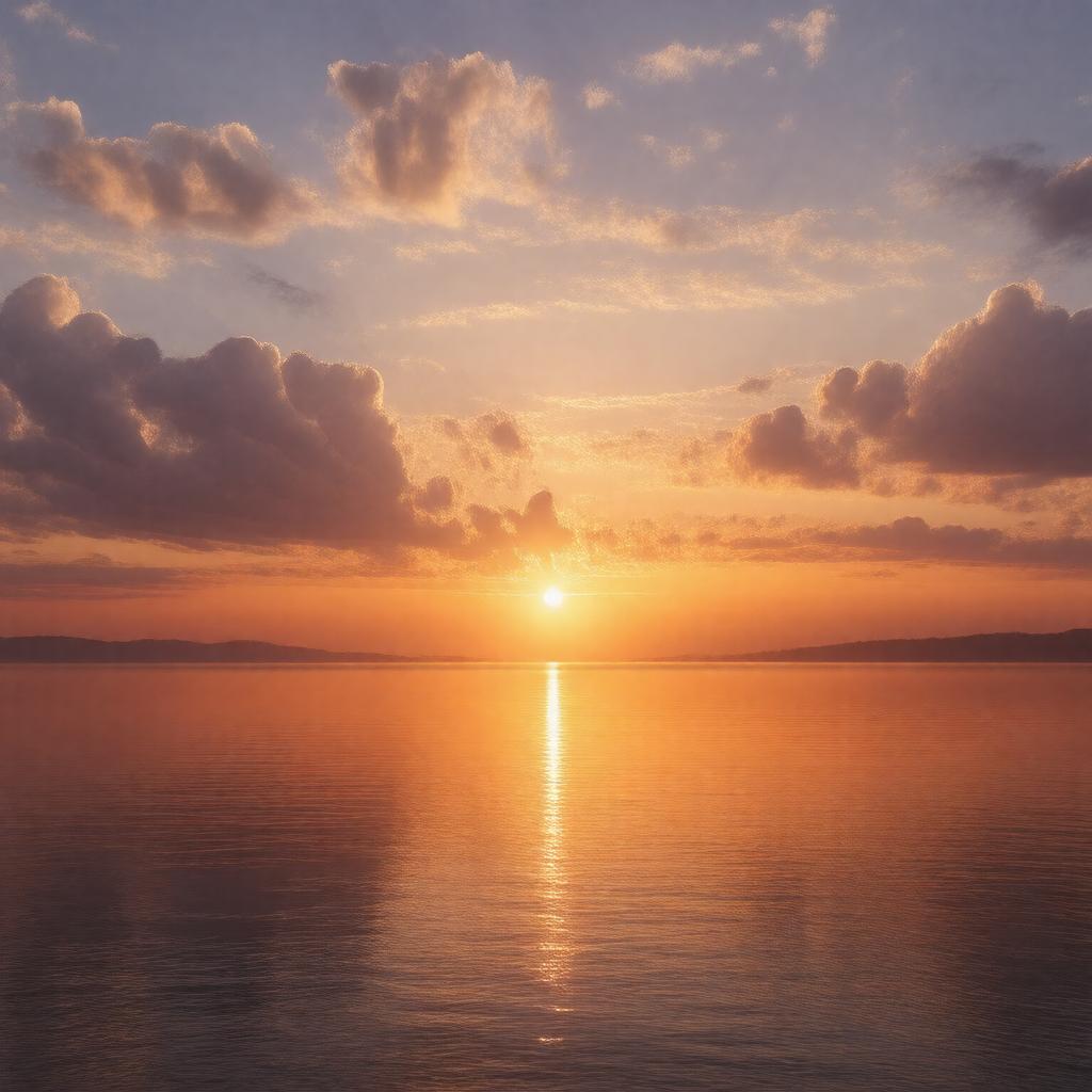 AI-created image of Blazing in Gold and quenching in Purple