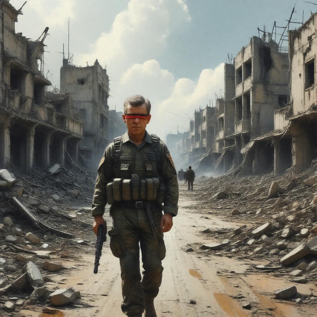 Click to view larger image AI-created image of Blind Into Baghdad
