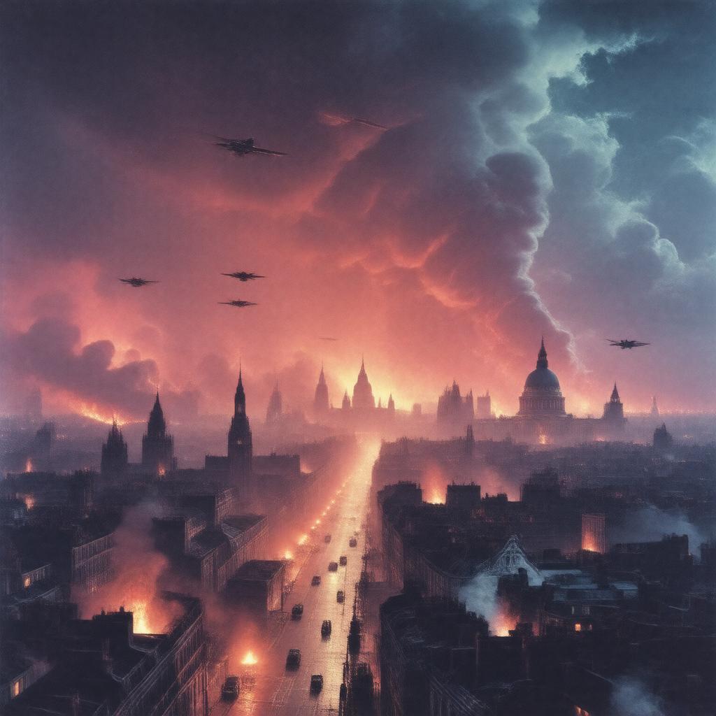 AI-created image of Blitz (WWII)