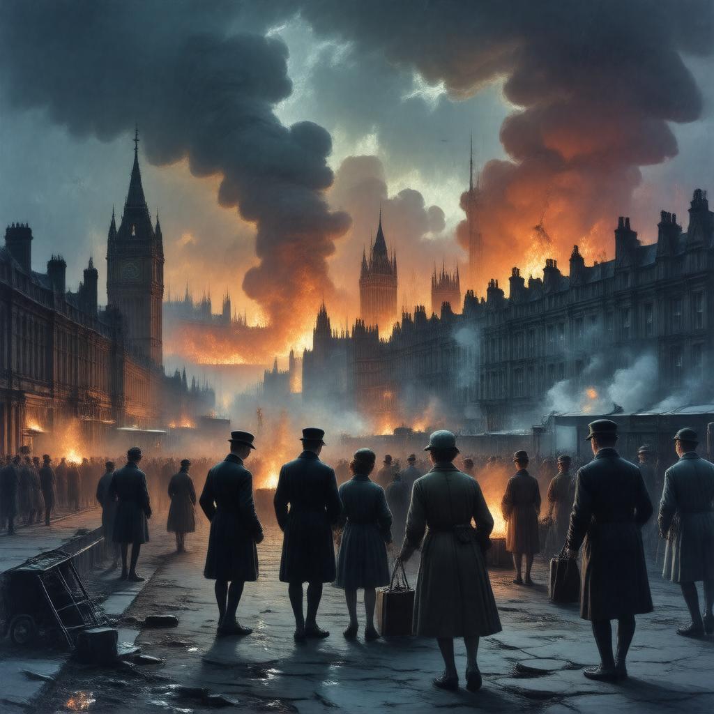 AI-created image of Blitz of 1940