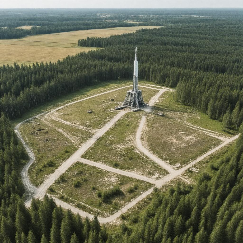 Click to view larger image AI-created image of Blizna test site
