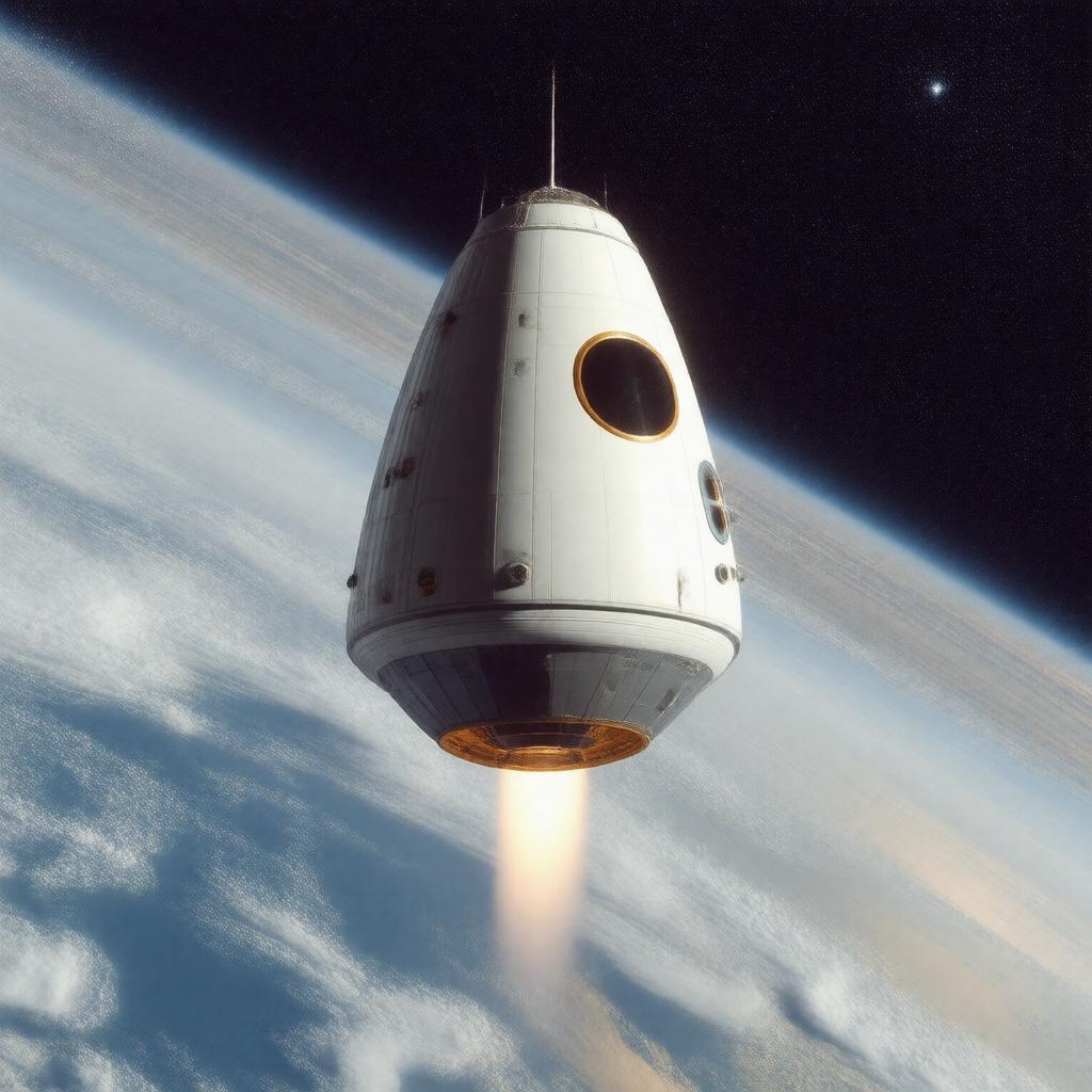 AI-created image of Block II Command Module