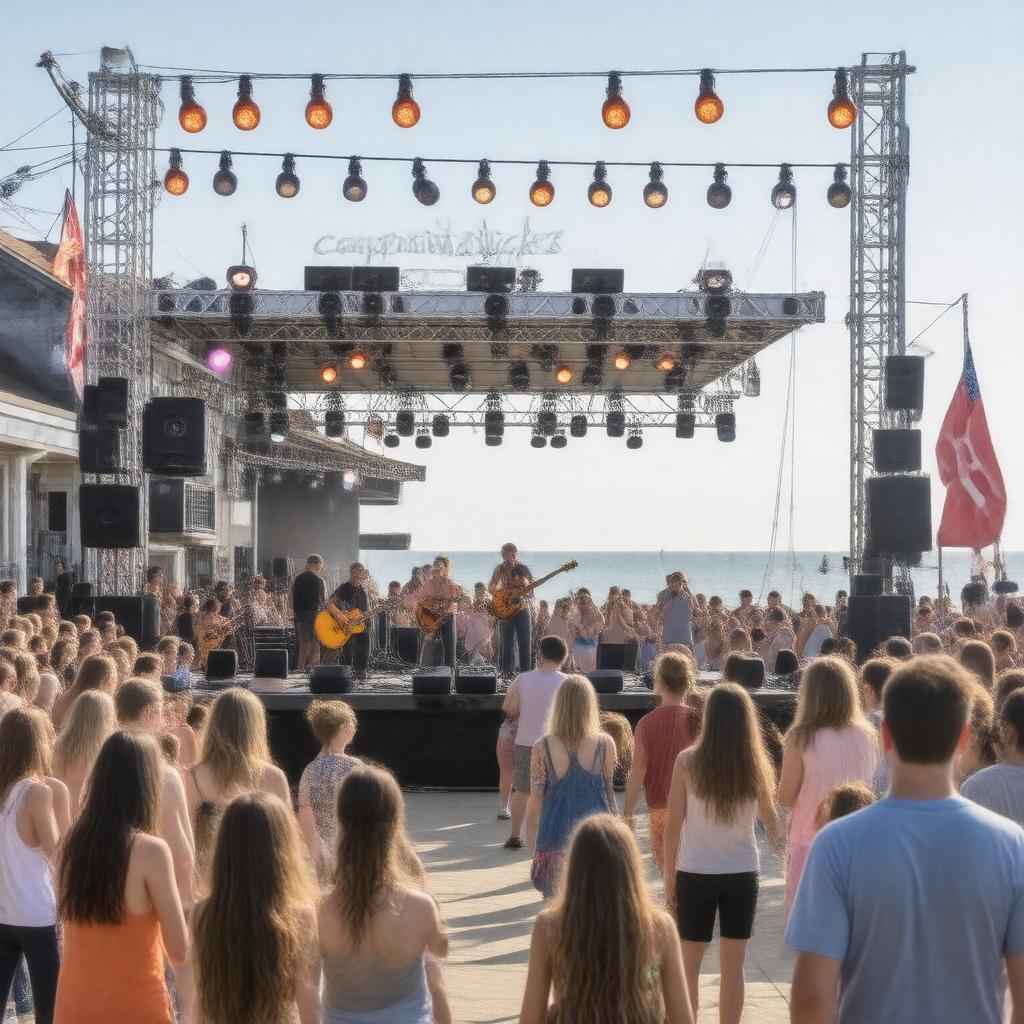 AI-created image of Block Island Music Festival