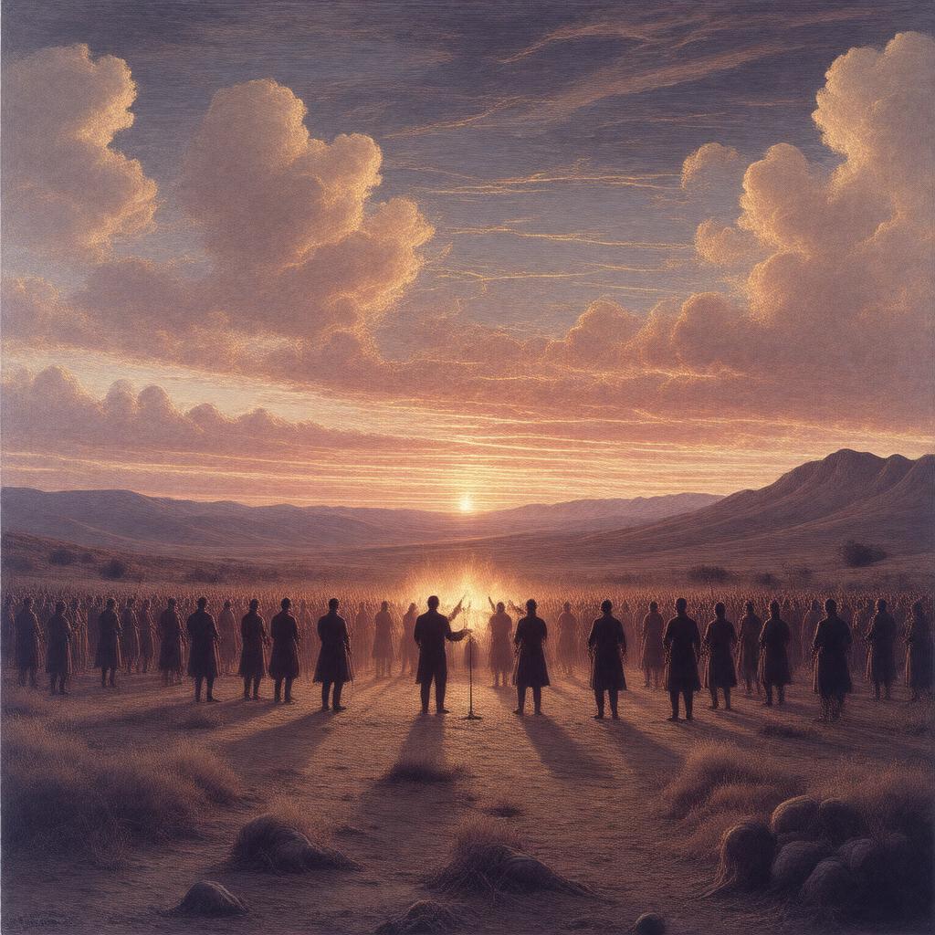 Click to view larger image AI-created image of Blood on the Fields