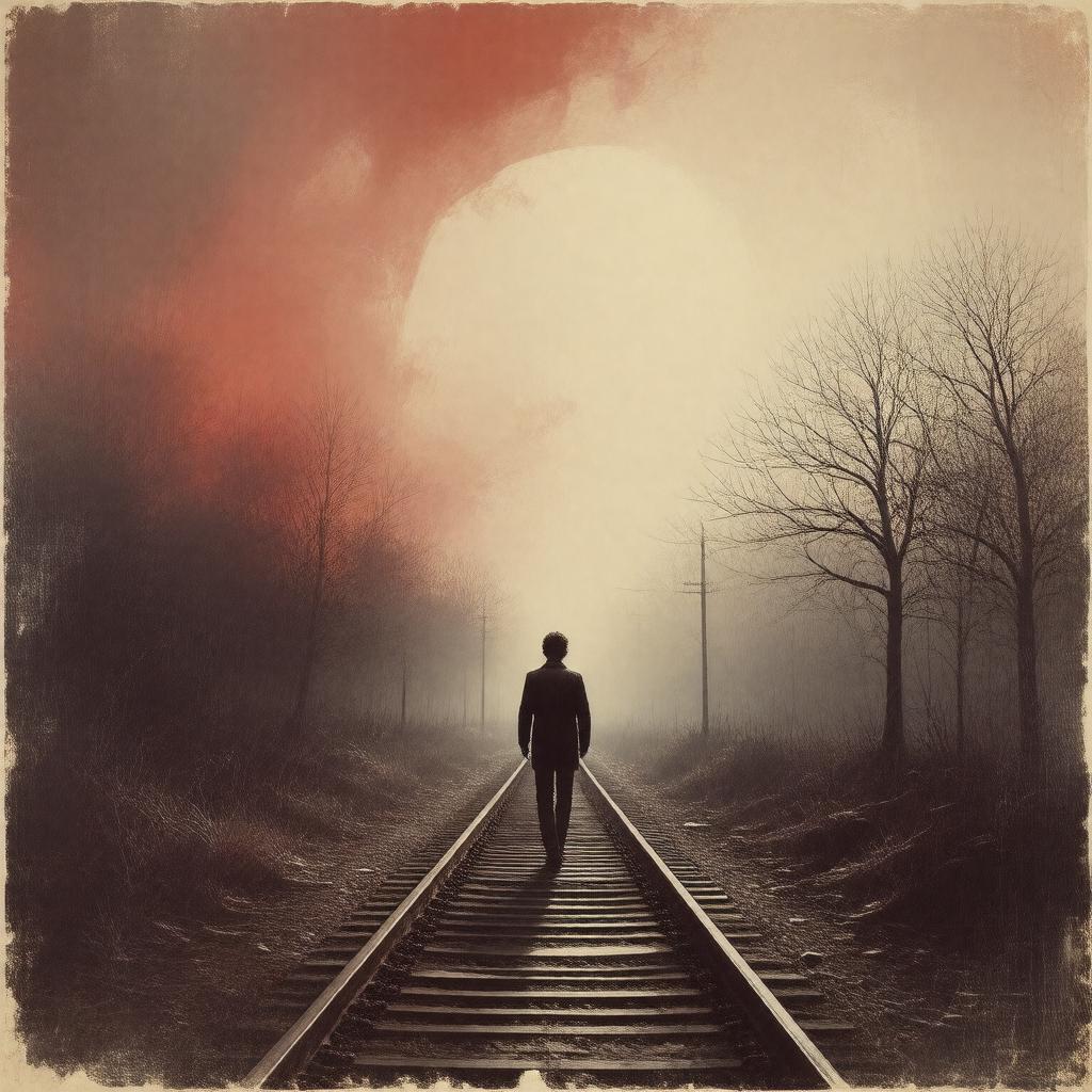 AI-created image of Blood on the Tracks