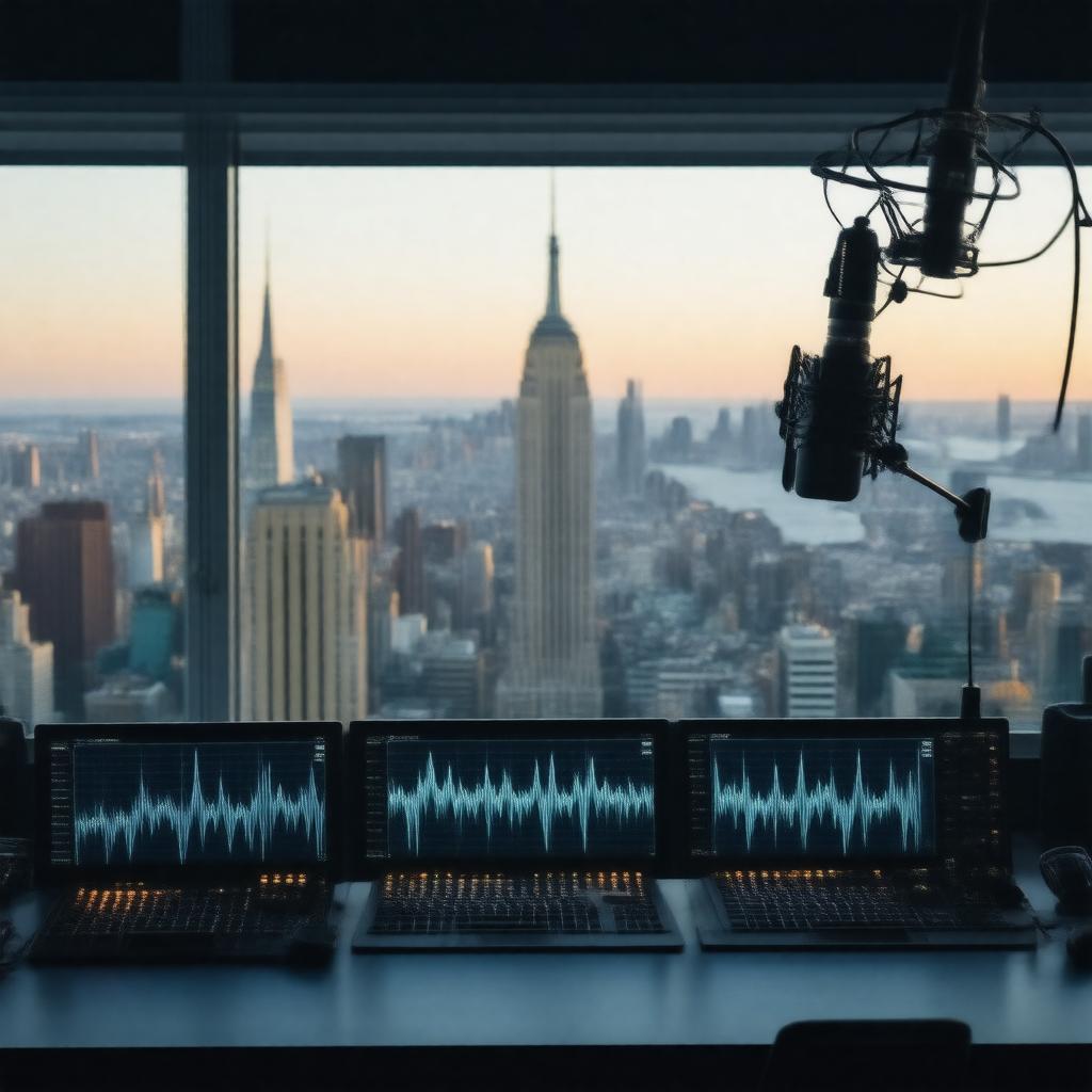 Click to view larger image AI-created image of Bloomberg Radio