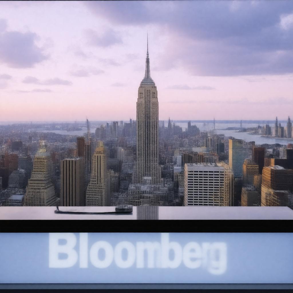 AI-created image of Bloomberg Television