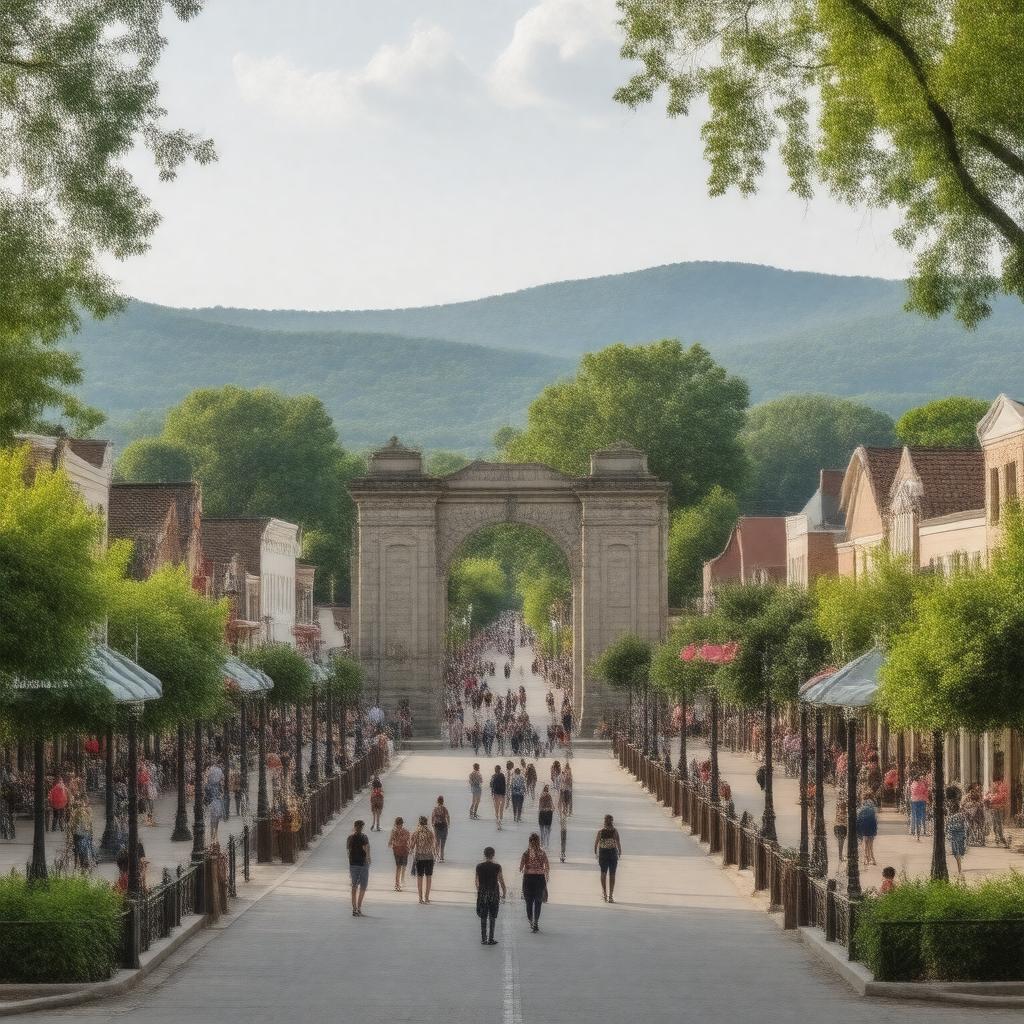 AI-created image of Bloomington, Indiana, USA