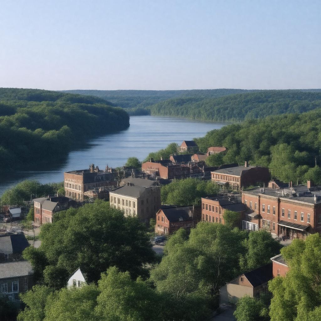 AI-created image of Bloomsburg, Pennsylvania, United States