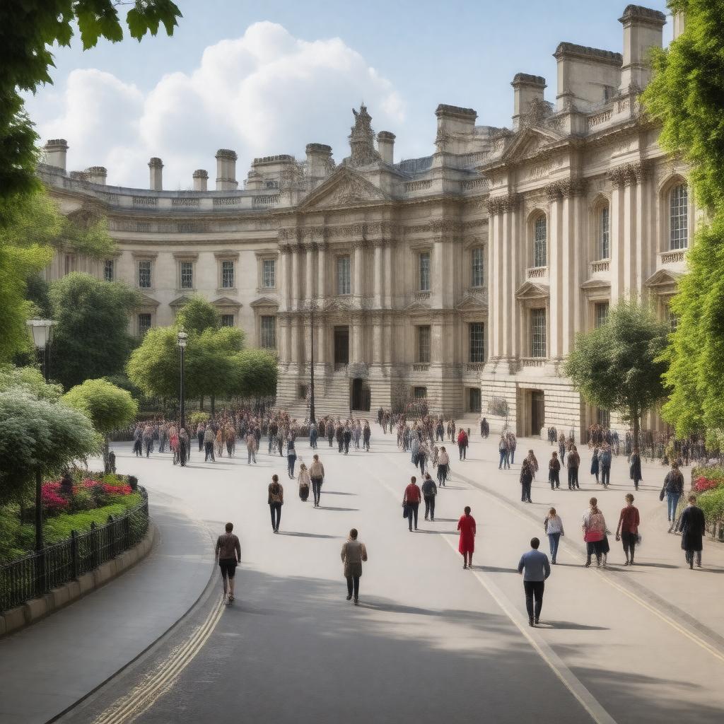 AI-created image of Bloomsbury, London