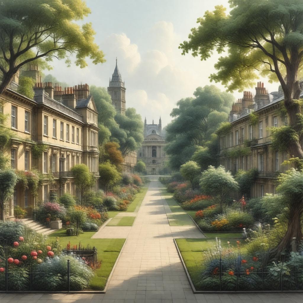 AI-created image of Bloomsbury, London, England